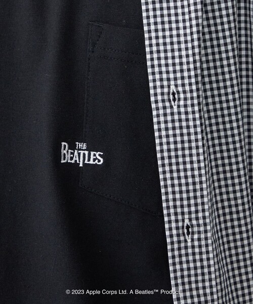 The Beatles(ザビートルズ)の「*SHIPS: THE BEATLES コラボレーション マイクロ ロゴ ポケット Tシャツ(Tシャツ/カットソー・メンズ・グレー/ブラック/ホワイト/ネイビー・SMALL/MEDIUM/LARGE/X-LARGE)」の2枚目の写真