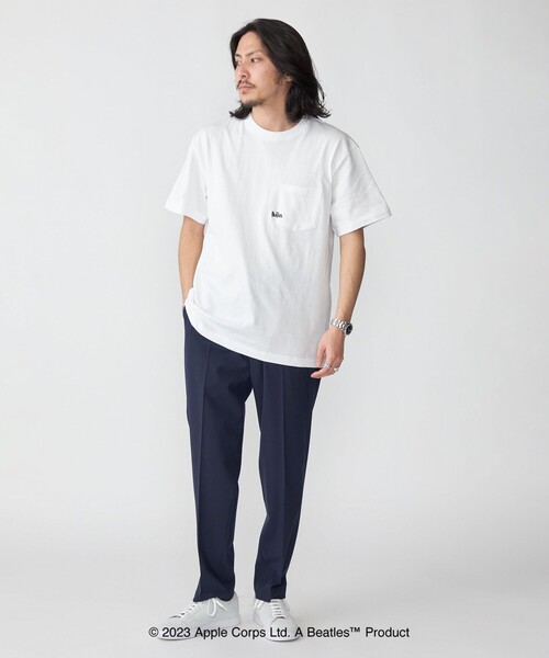 The Beatles(ザビートルズ)の「*SHIPS: THE BEATLES コラボレーション マイクロ ロゴ ポケット Tシャツ(Tシャツ/カットソー・メンズ・グレー/ブラック/ホワイト/ネイビー・SMALL/MEDIUM/LARGE/X-LARGE)」の6枚目の写真
