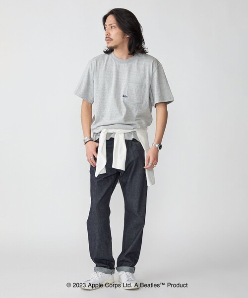 The Beatles(ザビートルズ)の「*SHIPS: THE BEATLES コラボレーション マイクロ ロゴ ポケット Tシャツ(Tシャツ/カットソー・メンズ・グレー/ブラック/ホワイト/ネイビー・SMALL/MEDIUM/LARGE/X-LARGE)」の7枚目の写真