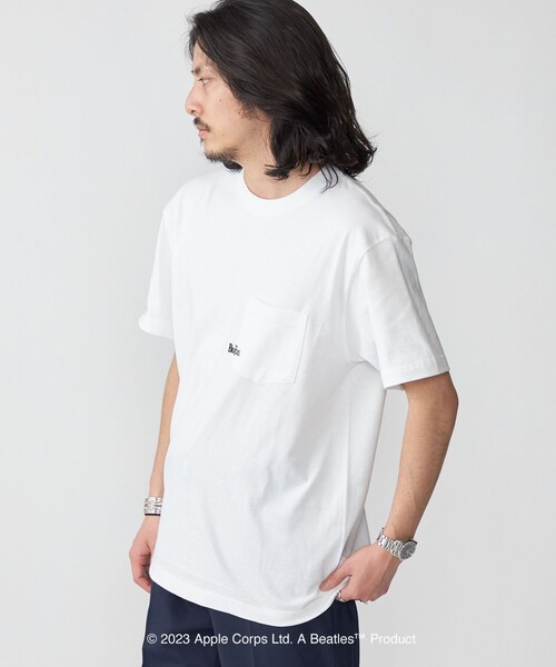 The Beatles(ザビートルズ)の「*SHIPS: THE BEATLES コラボレーション マイクロ ロゴ ポケット Tシャツ(Tシャツ/カットソー・メンズ・グレー/ブラック/ホワイト/ネイビー・SMALL/MEDIUM/LARGE/X-LARGE)」の15枚目の写真