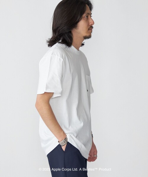 The Beatles(ザビートルズ)の「*SHIPS: THE BEATLES コラボレーション マイクロ ロゴ ポケット Tシャツ(Tシャツ/カットソー・メンズ・グレー/ブラック/ホワイト/ネイビー・SMALL/MEDIUM/LARGE/X-LARGE)」の17枚目の写真