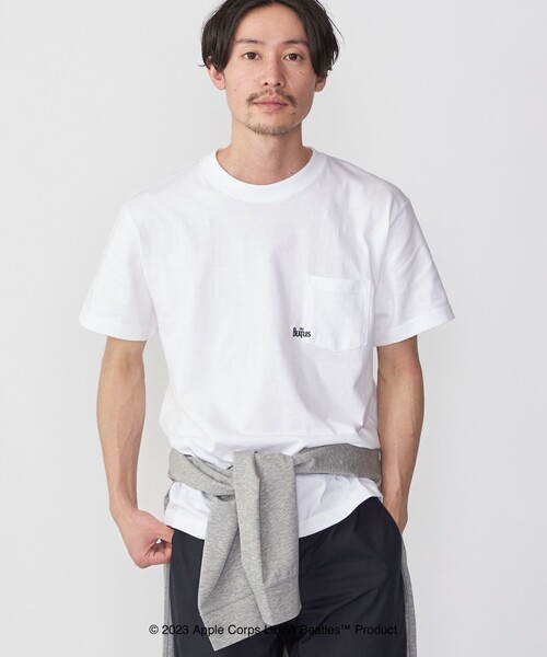 The Beatles(ザビートルズ)の「*SHIPS: THE BEATLES コラボレーション マイクロ ロゴ ポケット Tシャツ(Tシャツ/カットソー・メンズ・グレー/ブラック/ホワイト/ネイビー・SMALL/MEDIUM/LARGE/X-LARGE)」の20枚目の写真