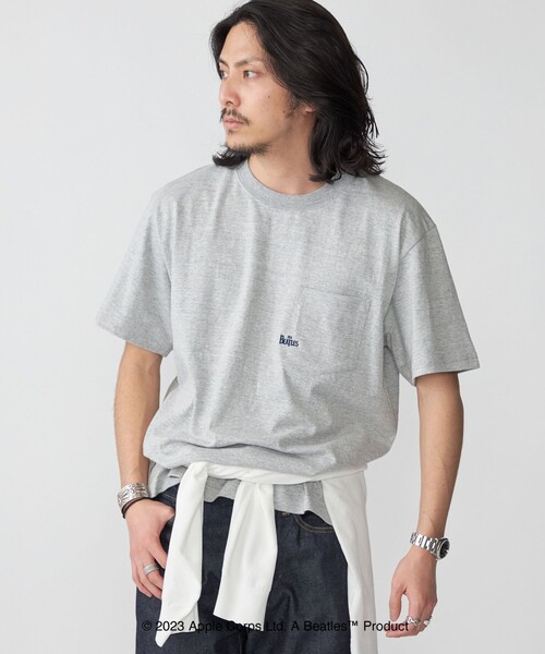The Beatles(ザビートルズ)の「*SHIPS: THE BEATLES コラボレーション マイクロ ロゴ ポケット Tシャツ(Tシャツ/カットソー・メンズ・グレー/ブラック/ホワイト/ネイビー・SMALL/MEDIUM/LARGE/X-LARGE)」の21枚目の写真
