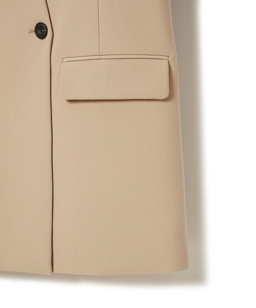 ADAM ET ROPE'(アダムエロペ)の「【WEB限定】ノーカラーオーバージャケット(テーラードジャケット・レディース・ベージュ/ブラック/ブラック系その他2・FREE)」の15枚目の写真