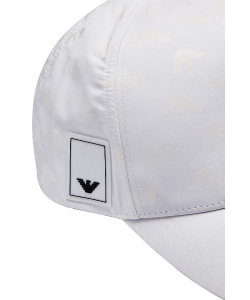 EMPORIO ARMANI(エンポリオアルマーニ)の「【エンポリオ アルマーニ】トラベルエッセンシャル ベースボールキャップ(キャップ・レディース・ホワイト/ブラック・FREE)」の3枚目の写真