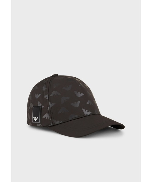 EMPORIO ARMANI(エンポリオアルマーニ)の「【エンポリオ アルマーニ】トラベルエッセンシャル ベースボールキャップ(キャップ・レディース・ホワイト/ブラック・FREE)」の4枚目の写真