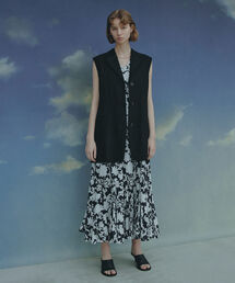 Demi-Luxe BEAMS | Demi-Luxe BEAMS / リネン ロングジレ(ベスト)