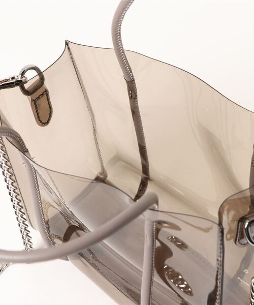 minia(ミニア)の「カラークリア2WAYバッグ(ショルダーバッグ・レディース・グリーン/グレイッシュベージュ/パープル・FREE)」の4枚目の写真