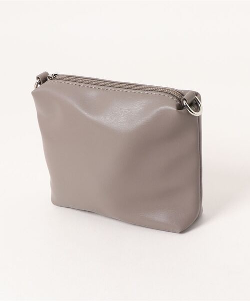 minia(ミニア)の「カラークリア2WAYバッグ(ショルダーバッグ・レディース・グリーン/グレイッシュベージュ/パープル・FREE)」の5枚目の写真