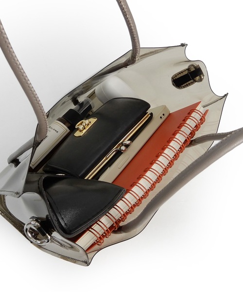 minia(ミニア)の「カラークリア2WAYバッグ(ショルダーバッグ・レディース・グリーン/グレイッシュベージュ/パープル・FREE)」の16枚目の写真