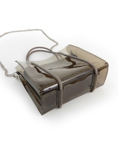 minia(ミニア)の「カラークリア2WAYバッグ(ショルダーバッグ・レディース・グリーン/グレイッシュベージュ/パープル・FREE)」の20枚目の写真