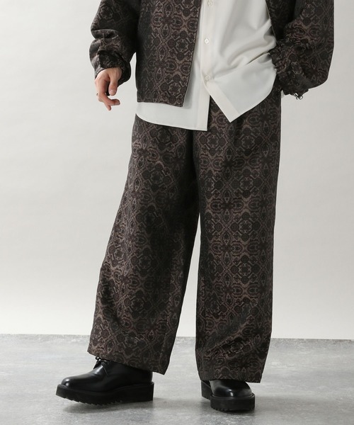 RAGEBLUE（レイジブルー）の「柄ジャガード/ワイドリラックスイージー