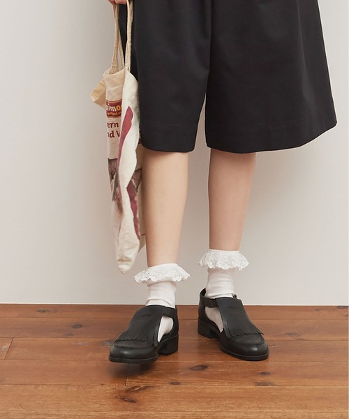 fig Ｌondon（フィグロンドン）の「lace socks（ソックス/靴下・レディース・ブラック/ホワイト・FREE）」の9枚目の写真