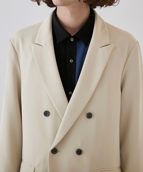 tk.TAKEO KIKUCHI(ティーケータケオキクチ)の「◆ヴィールマテリアル ダブルジャケット(テーラードジャケット・メンズ・ブラック/ナチュラル/ダークグリーン・01/03/02)」の14枚目の写真