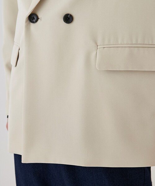 tk.TAKEO KIKUCHI(ティーケータケオキクチ)の「◆ヴィールマテリアル ダブルジャケット(テーラードジャケット・メンズ・ブラック/ナチュラル/ダークグリーン・01/03/02)」の17枚目の写真