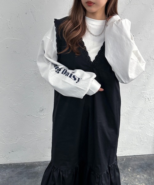 apres jour mignon(アプレジュールミニョン)の「アソートレース付きワンピース【ZOZOTOWN限定アイテム】(ワンピース・レディース・ブラック/オフホワイト/その他・フリー/X-LARGE)」の11枚目の写真