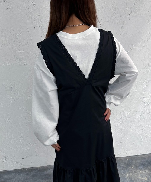 apres jour mignon(アプレジュールミニョン)の「アソートレース付きワンピース【ZOZOTOWN限定アイテム】(ワンピース・レディース・ブラック/オフホワイト/その他・フリー/X-LARGE)」の14枚目の写真