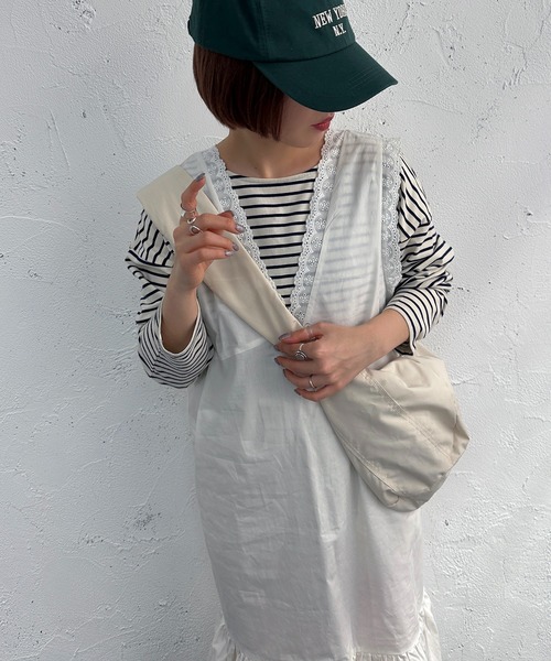 apres jour mignon(アプレジュールミニョン)の「アソートレース付きワンピース【ZOZOTOWN限定アイテム】(ワンピース・レディース・ブラック/オフホワイト/その他・フリー/X-LARGE)」の4枚目の写真