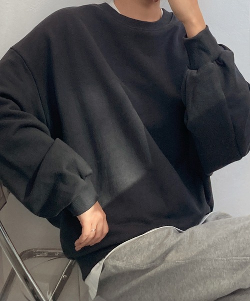 fd style(エフディ スタイル)の「ビビッド ドルマンスリーブ ベーシックトレーナー(Tシャツ/カットソー・レディース・MD.Gray/Cobalt/Cream/DK.Gray・FREE)」の20枚目の写真