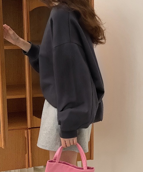 fd style(エフディ スタイル)の「ビビッド ドルマンスリーブ ベーシックトレーナー(Tシャツ/カットソー・レディース・MD.Gray/Cobalt/Cream/DK.Gray・FREE)」の15枚目の写真