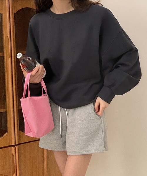 fd style(エフディ スタイル)の「ビビッド ドルマンスリーブ ベーシックトレーナー(Tシャツ/カットソー・レディース・MD.Gray/Cobalt/Cream/DK.Gray・FREE)」の11枚目の写真