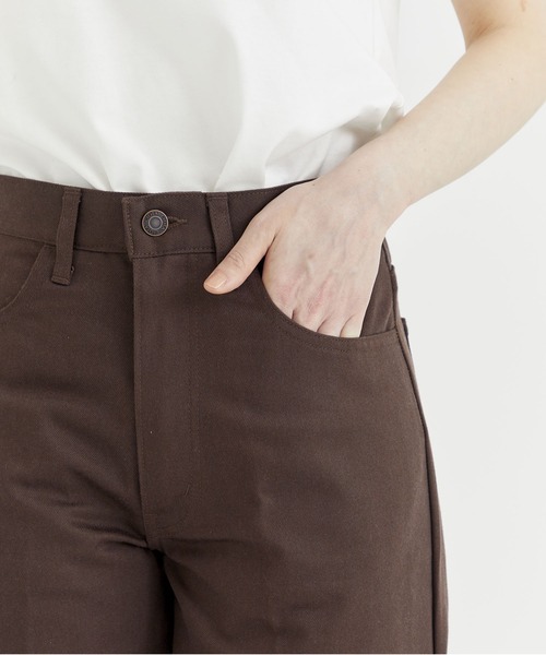 シオタ 綿ポリエステル ツイル 4ポケットパンツ サイズ5 ダークブラウン 美品 CIOTA - スビンコットンリサイクルポリエステル4ポケットパンツ(DARK