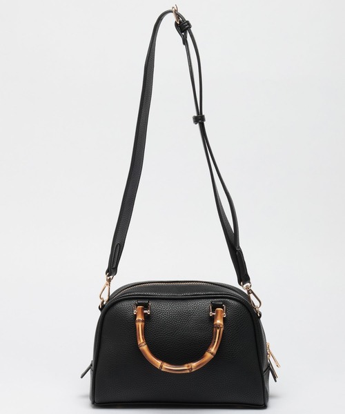 BAYFLOW（ベイフロー）の「バンブーボストンバッグ（ボストンバッグ・レディース・ブラック/ベージュ/オレンジ・FREE）」の7枚目の写真