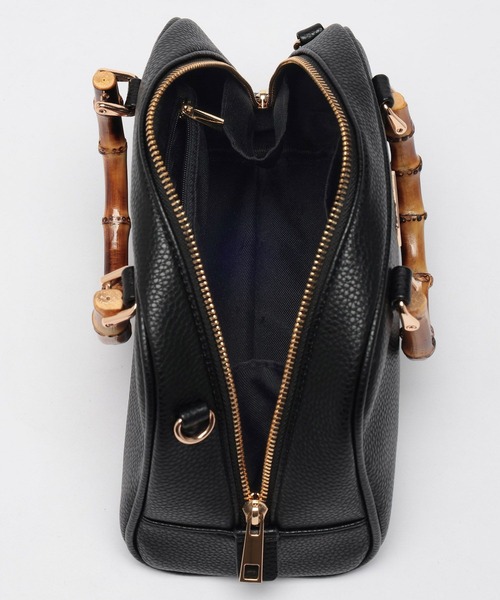 BAYFLOW（ベイフロー）の「バンブーボストンバッグ（ボストンバッグ・レディース・ブラック/ベージュ/オレンジ・FREE）」の11枚目の写真