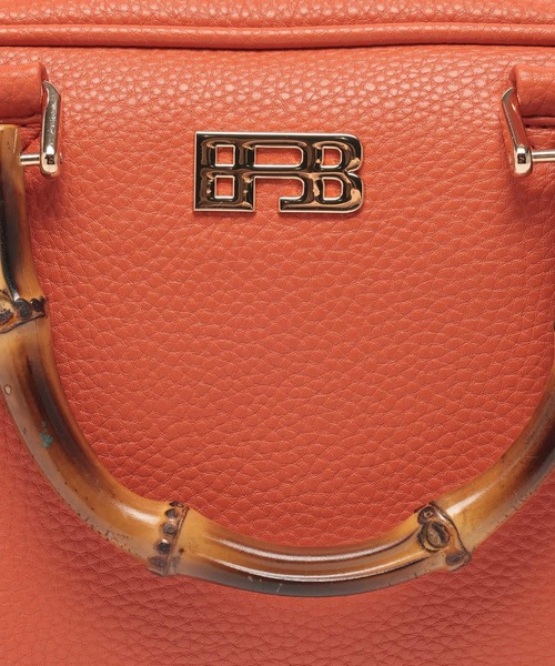 BAYFLOW（ベイフロー）の「バンブーボストンバッグ（ボストンバッグ・レディース・ブラック/ベージュ/オレンジ・FREE）」の6枚目の写真