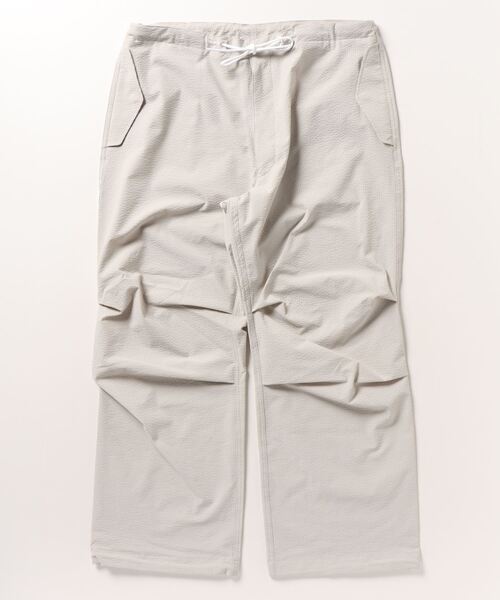 WILD THINGS(ワイルドシングス)の「WILD THINGS/ワイルドシングス Ws SEERSUCKER OVERPANTS シアサッカー オーバー パンツ WTW23008SK(その他パンツ・レディース・ネイビー/グレー系その他3・S)」の4枚目の写真