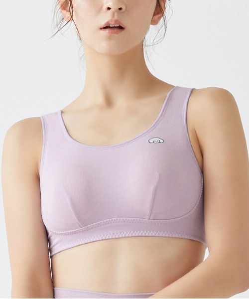 Tuche（トゥシェ）の「Tuche/トゥシェ ナイトブラ マシュマロタッチ＆シアバター加工でやさしさプラス（ナイトブラ・レディース・ライラック/チャコールグレー/クリーム・MEDIUM/LARGE/X-LARGE）」の2枚目の写真