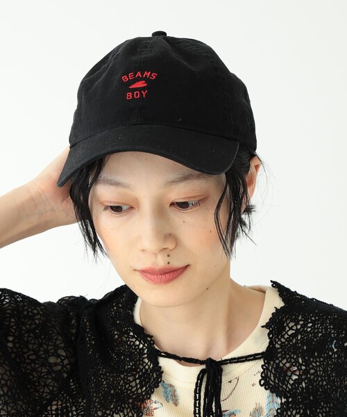 BEAMS BOY(ビームスボーイ)の「NEW ERA × BEAMS BOY / 別注 ロゴ キャップ 23SS(キャップ・レディース・ブラック/ライトブルー/オフホワイト/オレンジ/ピンク・ONE SIZE)」の8枚目の写真