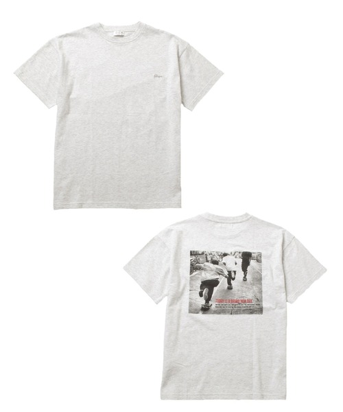 GLAZOS(グラソス)の「【接触冷感】アソートバックフォトプリント半袖Tシャツ(Tシャツ/カットソー・キッズ・ブルー/オートミール/チャコールグレー/カーキ/ホワイト/グレー/ベージュ・140cm/150cm/130cm/170cm/160cm)」の14枚目の写真