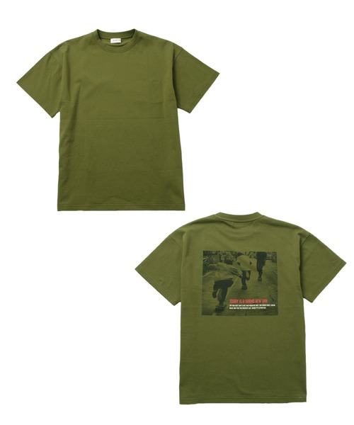 GLAZOS(グラソス)の「【接触冷感】アソートバックフォトプリント半袖Tシャツ(Tシャツ/カットソー・キッズ・ブルー/オートミール/チャコールグレー/カーキ/ホワイト/グレー/ベージュ・140cm/150cm/130cm/170cm/160cm)」の20枚目の写真