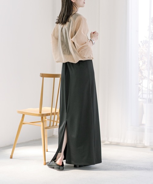 mystic（ミスティック）の「【サイズ展開あり】ラインジャージワンピース（ワンピース・レディース・ブラック/ブラック系その他/ベージュ・1/2）」の15枚目の写真