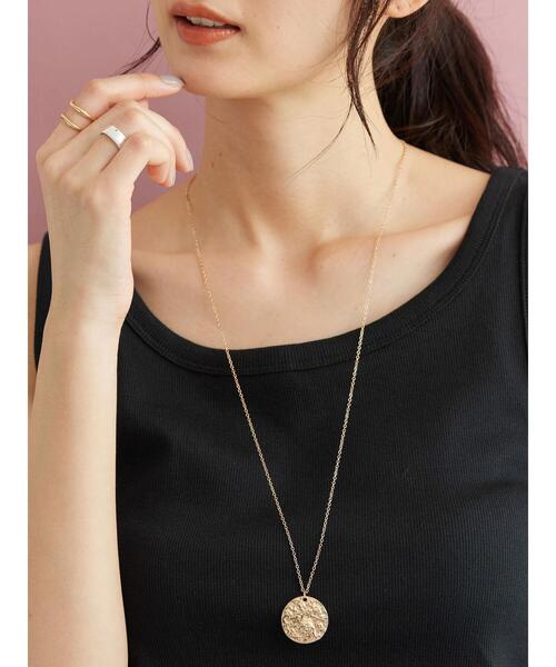 AMERICAN HOLIC(アメリカンホリック)の「ナツメパール2連&メタルコイン3WAYネックレス(ネックレス・レディース・ゴールド・FREE)」の7枚目の写真