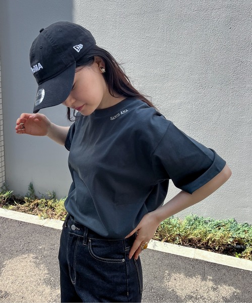 feepur（フェピュール）の「ネック刺繍バックロゴオーバーTee（Tシャツ/カットソー・レディース・オートミール/チャコールグレー/オフホワイト・MEDIUM）」の22枚目の写真