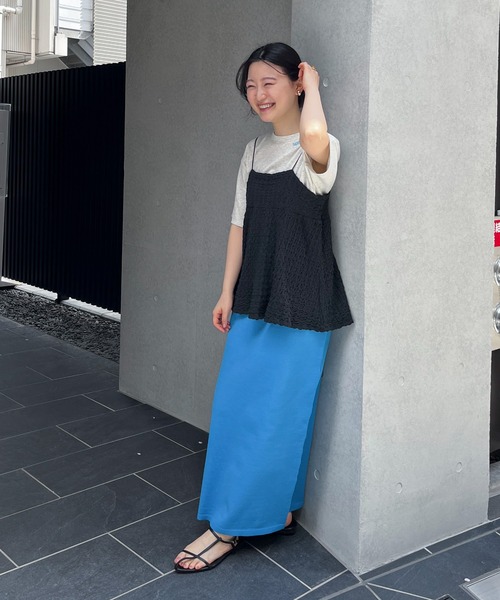 feepur（フェピュール）の「ネック刺繍バックロゴオーバーTee（Tシャツ/カットソー・レディース・オートミール/チャコールグレー/オフホワイト・MEDIUM）」の16枚目の写真
