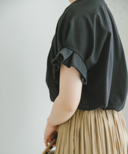 ITEMS URBANRESEARCH（アイテムズ アーバンリサーチ）の「フハクライクスキッパーフレンチTシャツ（Tシャツ/カットソー・レディース・ホワイト/オレンジ/ストライプ/ブラック・FREE）」の9枚目の写真