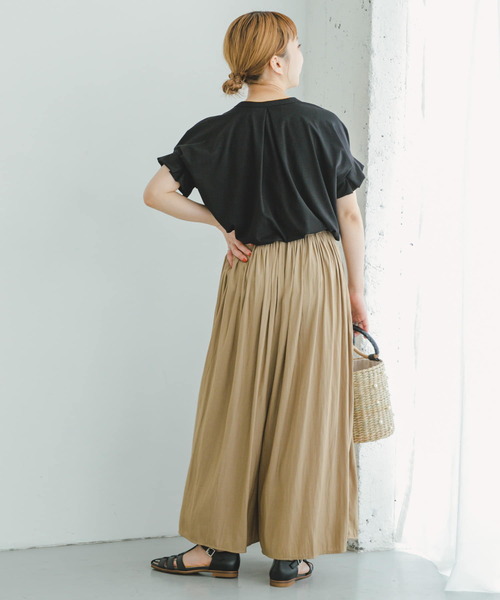 ITEMS URBANRESEARCH（アイテムズ アーバンリサーチ）の「フハクライクスキッパーフレンチTシャツ（Tシャツ/カットソー・レディース・ホワイト/オレンジ/ストライプ/ブラック・FREE）」の12枚目の写真