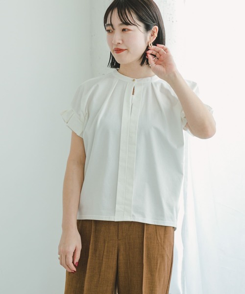 ITEMS URBANRESEARCH（アイテムズ アーバンリサーチ）の「フハクライクスキッパーフレンチTシャツ（Tシャツ/カットソー・レディース・ホワイト/オレンジ/ストライプ/ブラック・FREE）」の13枚目の写真