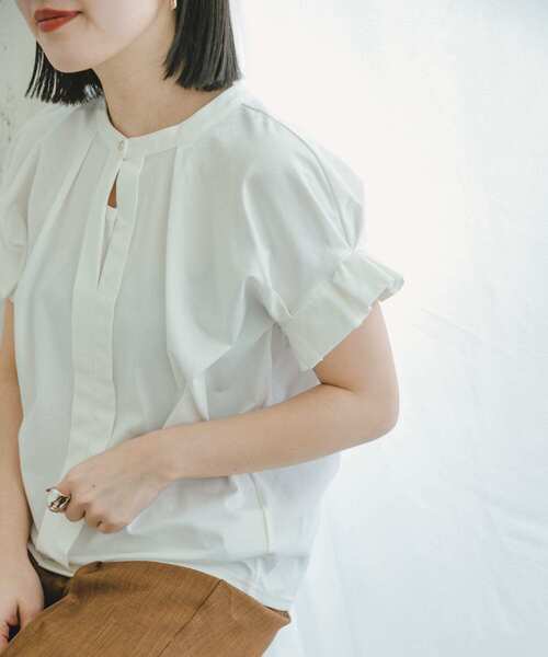 ITEMS URBANRESEARCH（アイテムズ アーバンリサーチ）の「フハクライクスキッパーフレンチTシャツ（Tシャツ/カットソー・レディース・ホワイト/オレンジ/ストライプ/ブラック・FREE）」の14枚目の写真