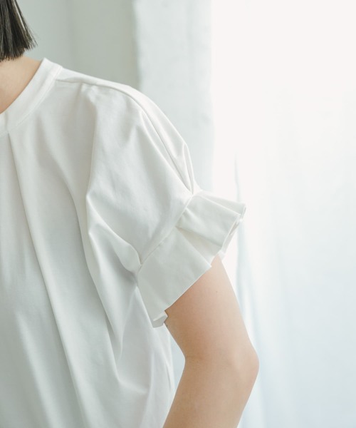 ITEMS URBANRESEARCH（アイテムズ アーバンリサーチ）の「フハクライクスキッパーフレンチTシャツ（Tシャツ/カットソー・レディース・ホワイト/オレンジ/ストライプ/ブラック・FREE）」の17枚目の写真