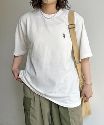 U.S. POLO ASSN. | 1ポイント刺繍鹿の子T(Tシャツ/カットソー)