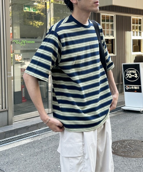 U.S. POLO ASSN.（ユーエスポロアッスン）の「1ポイント刺繍鹿の子T（Tシャツ/カットソー・レディース・ブルー/ホワイト/ベージュ/グリーン/ブラック/イエロー・LARGE/MEDIUM）」の9枚目の写真