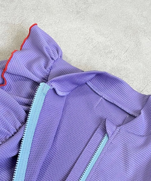 HOGAN RANCH WEAR（ホーガンランチウエア）の「girl’s ZIPラッシュガード/UVカット(80～140cm)（ラッシュガード・キッズ・オレンジ/ラベンダー・140/80/120/130/90/100/110）」の7枚目の写真