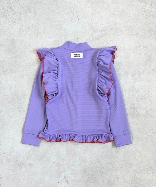 HOGAN RANCH WEAR（ホーガンランチウエア）の「girl’s ZIPラッシュガード/UVカット(80～140cm)（ラッシュガード・キッズ・オレンジ/ラベンダー・140/80/120/130/90/100/110）」の5枚目の写真