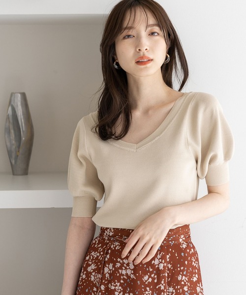 Andemiu（アンデミュウ）の「ソデパフVニット 905948（ニット