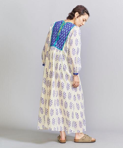 NE QUITTEZ PAS!（ヌキテパ）の「＜ne Quittez pas＞エスニック コンビ ワンピース -ウォッシャブル-（ワンピース・レディース・ライム/オフホワイト・M）」の17枚目の写真