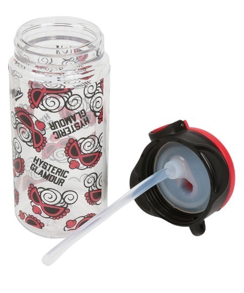 HYSTERIC MINI（ヒステリックミニ）の「MINI FACE総柄 スリムストローボトルマグ 240ml（マグ/哺乳瓶/お食事グッズ・キッズ・レッド系その他・FREE）」の5枚目の写真